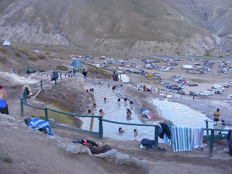 Baño de Termas em Cajon del Maipo Pontos turísticos em Cajon del Maipo