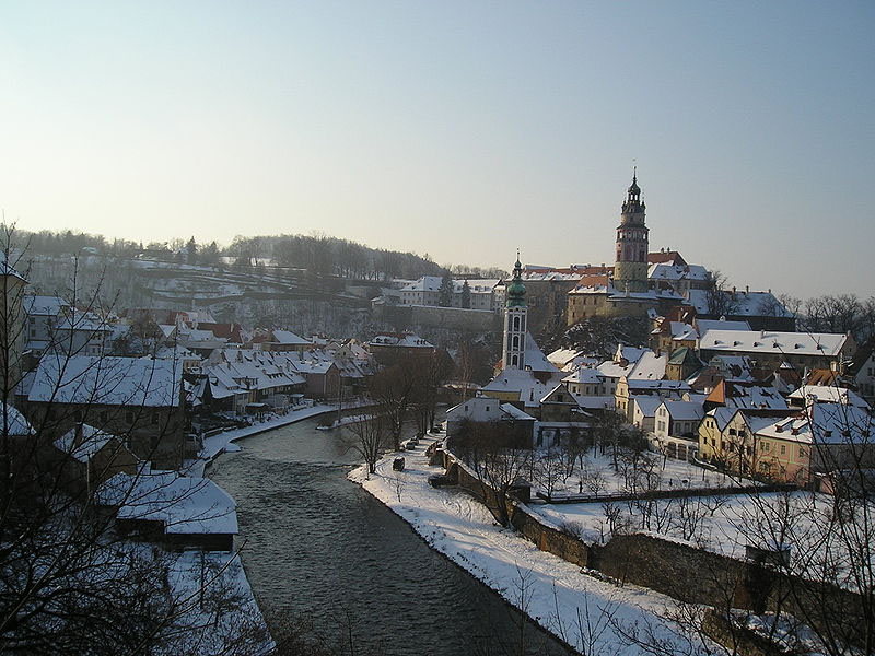 Český Krumlov no inverno