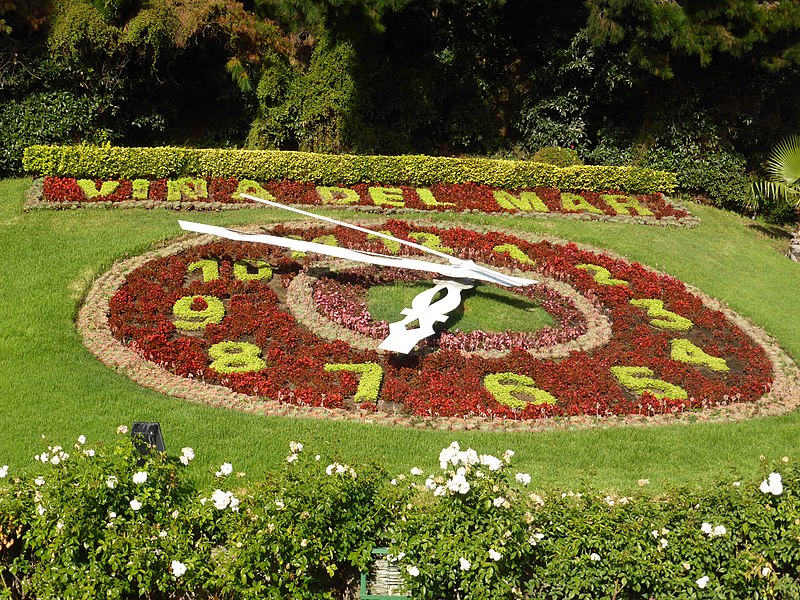 Flower Clock em Viña del Mar