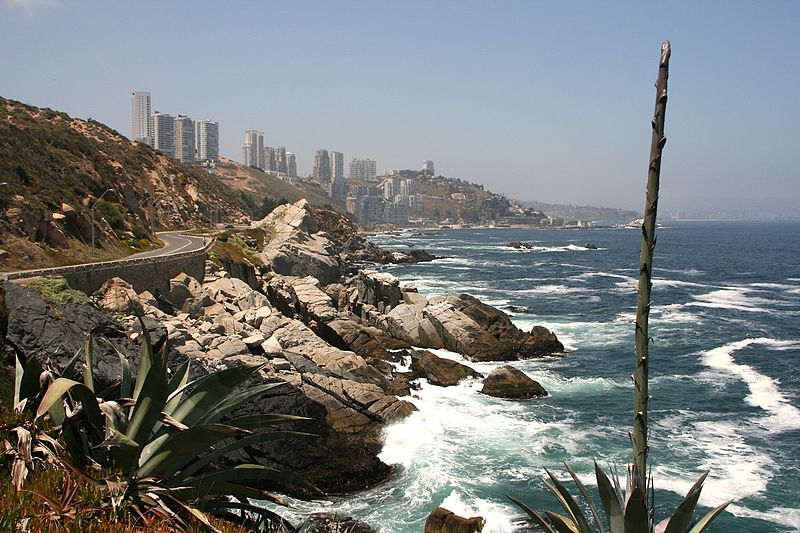 Pontos turísticos em Valparaíso e Viña del Mar