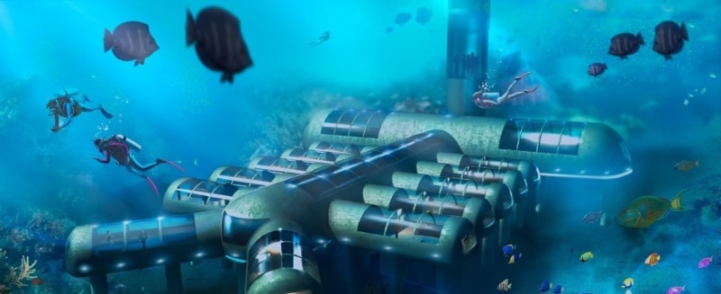 Hotéis embaixo d'água Planet Ocean Underwater Hotel