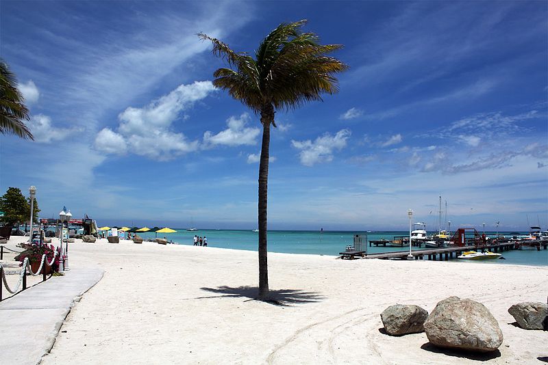 Praias do Caribe calmas 