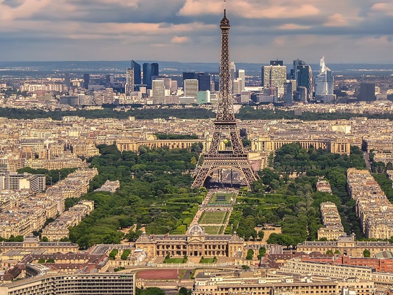 Mapa da França e Itália juntos