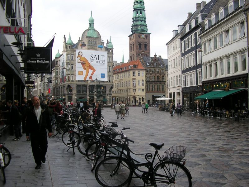Capital da Dinamarca Strøget, na Dinamarca