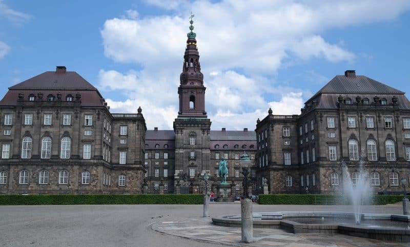 Palácio Christiansborg, na Dinamarca