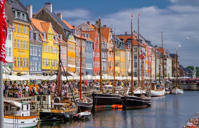 Nyhavn, na Dinamarca