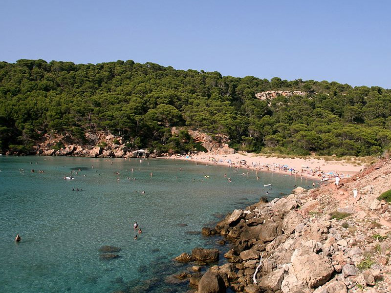 Praias no norte de Menorca