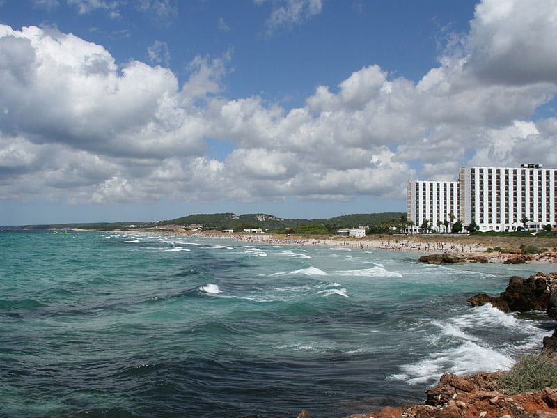 Maior praia de Menorca