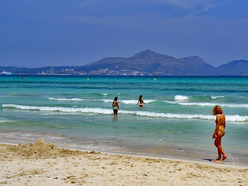 Maior praia de Maiorca