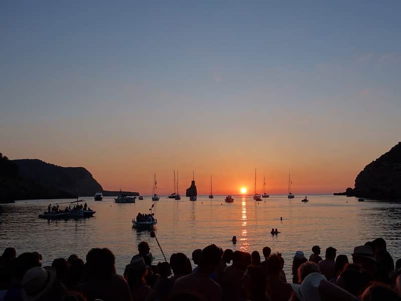 pôr do sol em ibiza