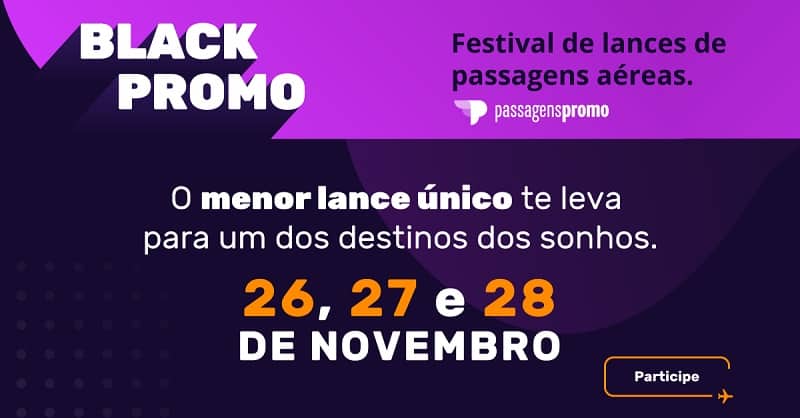 Promoções da Black Friday na Passagens Promo