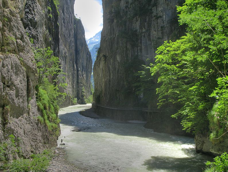 Desfiladeiro de Aare Suíça Pontos turísticos Suíça