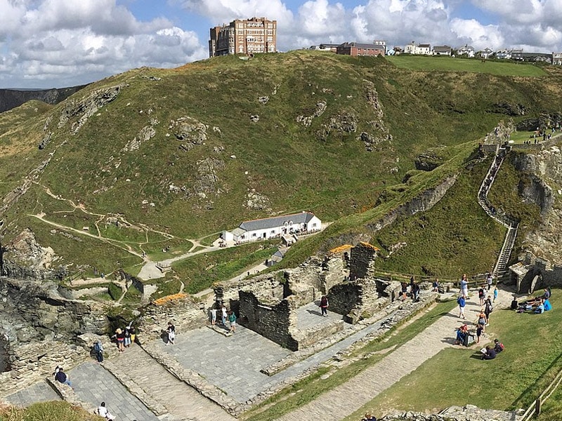 Castelo onde nasceu Rei Arthur Inglaterra