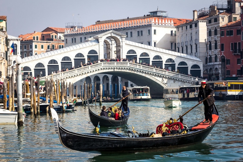 Passeios tradicionais em Veneza Ponte Rialto Veneza