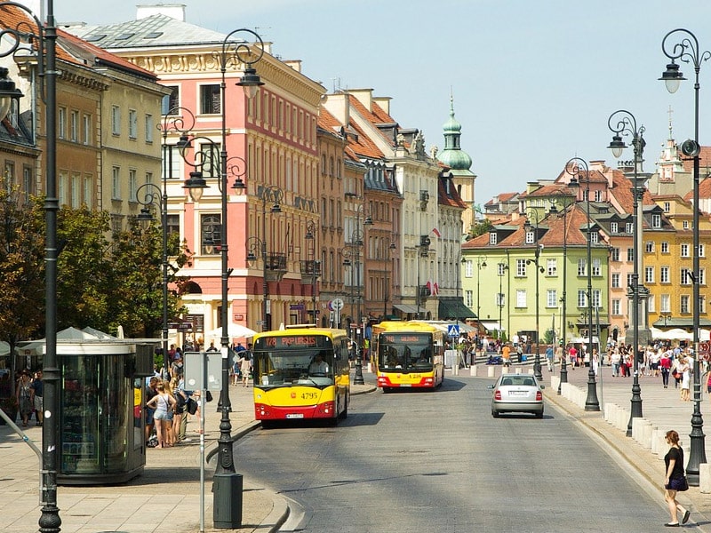 trasporte em varsóvia preço