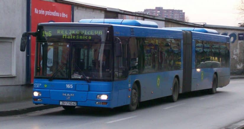 ônibus na croácia