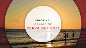 Mapa das 9 melhores praias de Punta del Este, no Uruguai