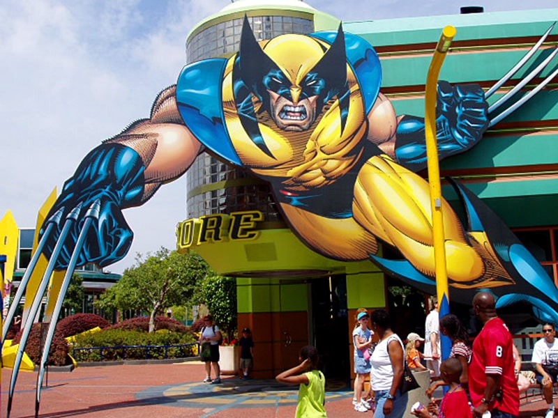 Roteiro nos parques da Universal  com heróis da Marvel