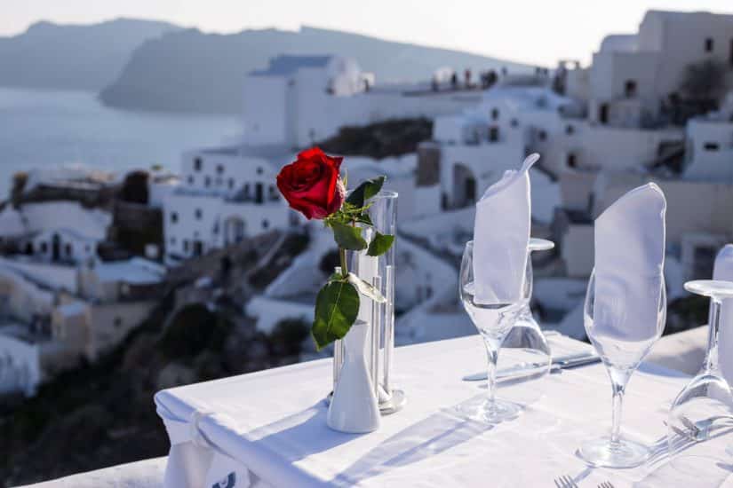 Quanto custa comer em Santorini Restaurantes em Santorini