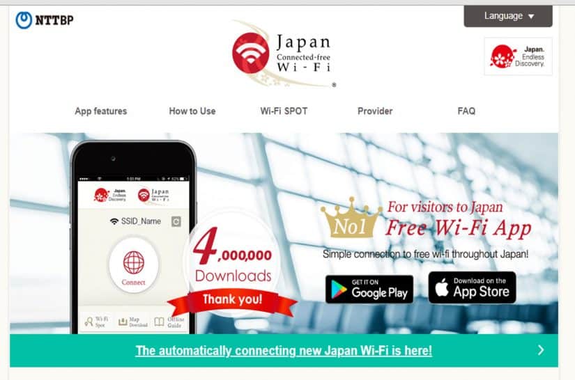 Rede de wifi gratuita no Japão internet no japão turista