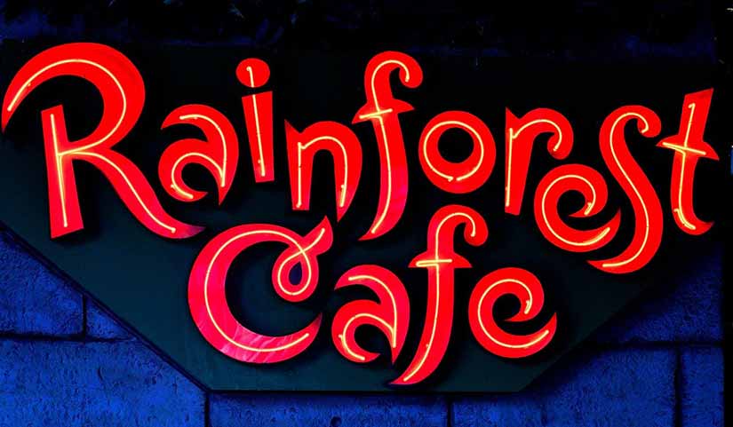 Rainforest cafe em Miami