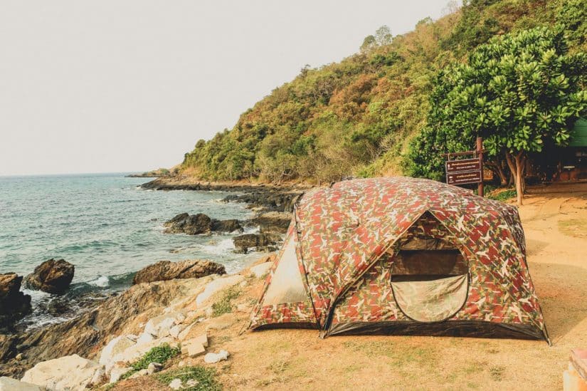 Camping na praia acampar na praia