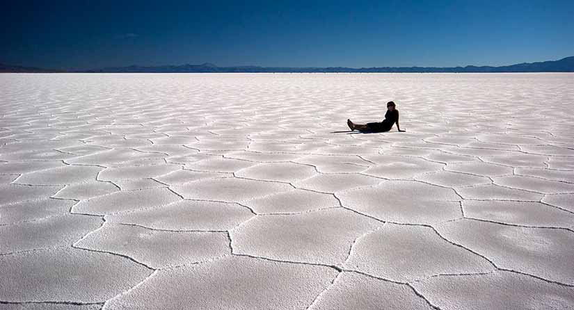 deserto de sal na Argentina
