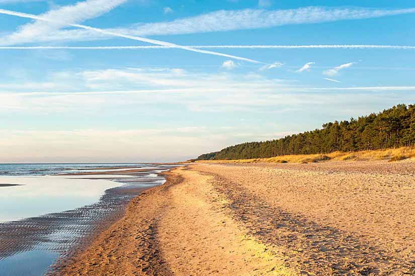 Praia nos arredores de Riga