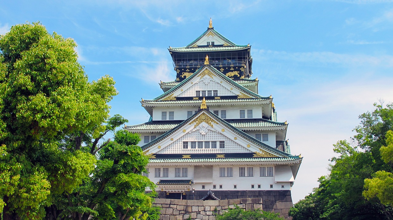 Melhores castelos do Japão Castelo de Osaka