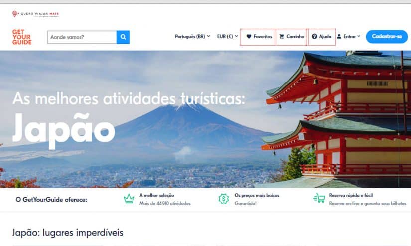 passeios no Japão GYG