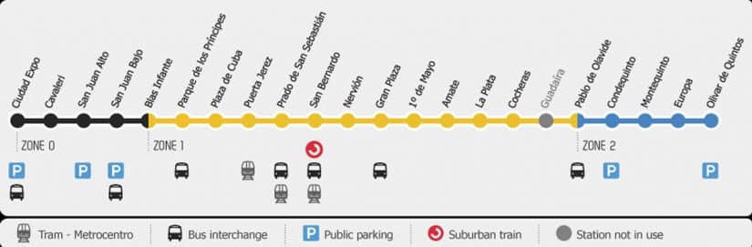 mapa metro sevilha