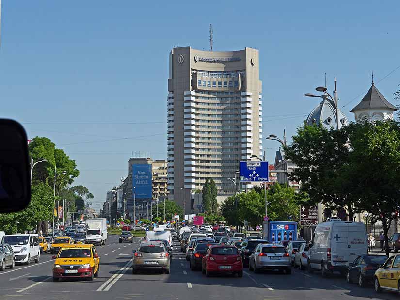 transito em Bucareste