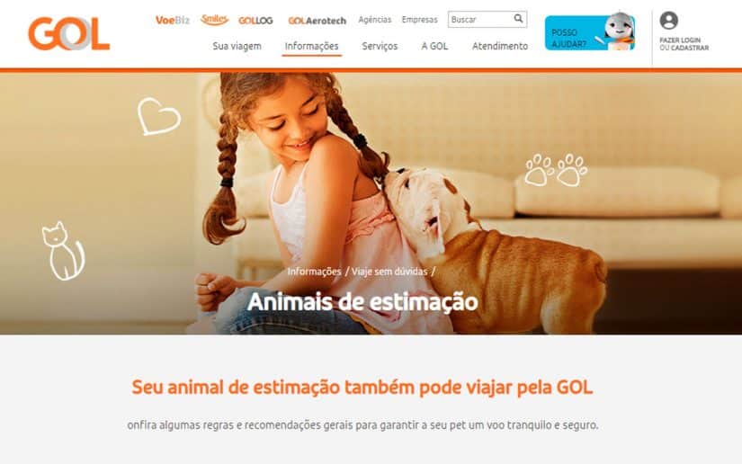 preço para viajar de aviao com cachorro