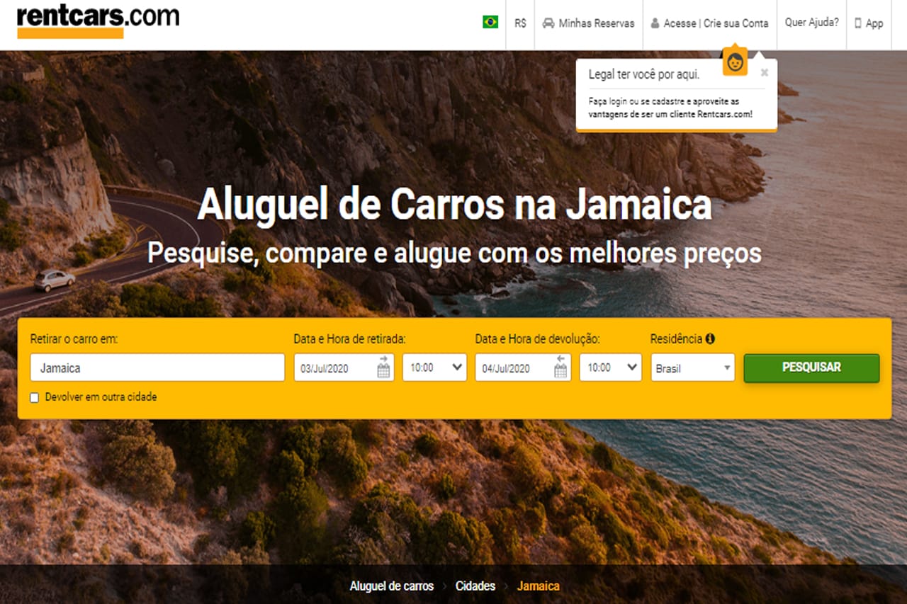 Onde reservar carro na Jamaica Aluguel de carro na Jamaica pela Rentcars