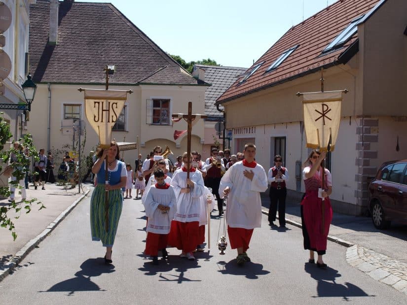Procissões na Alemanha Corpus Christi na Alemanha