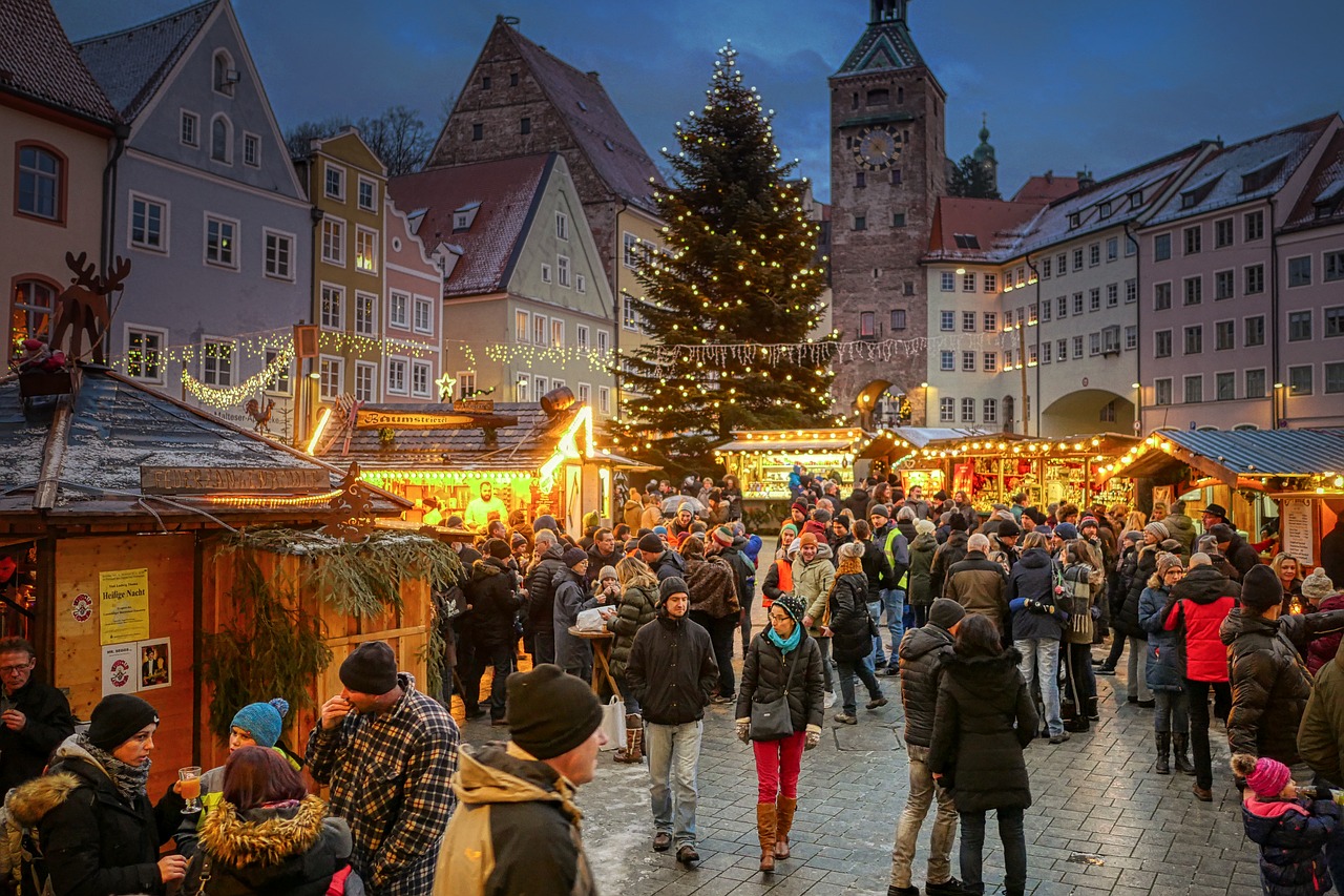 Mercado de Natal em Landsberg am Lech.
