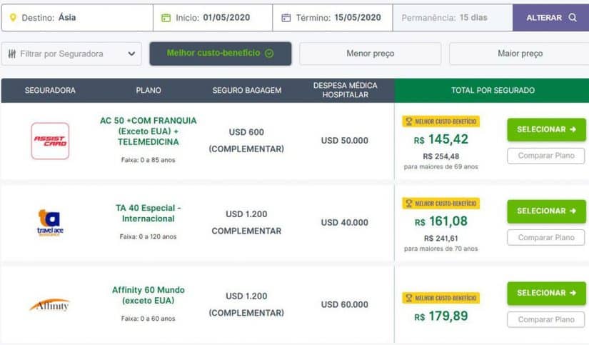 Melhor seguro viagem para Ásia seguro viagem internacional Ásia