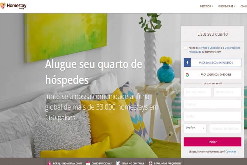 Como criar um perfil na plataforma dicas de homestay