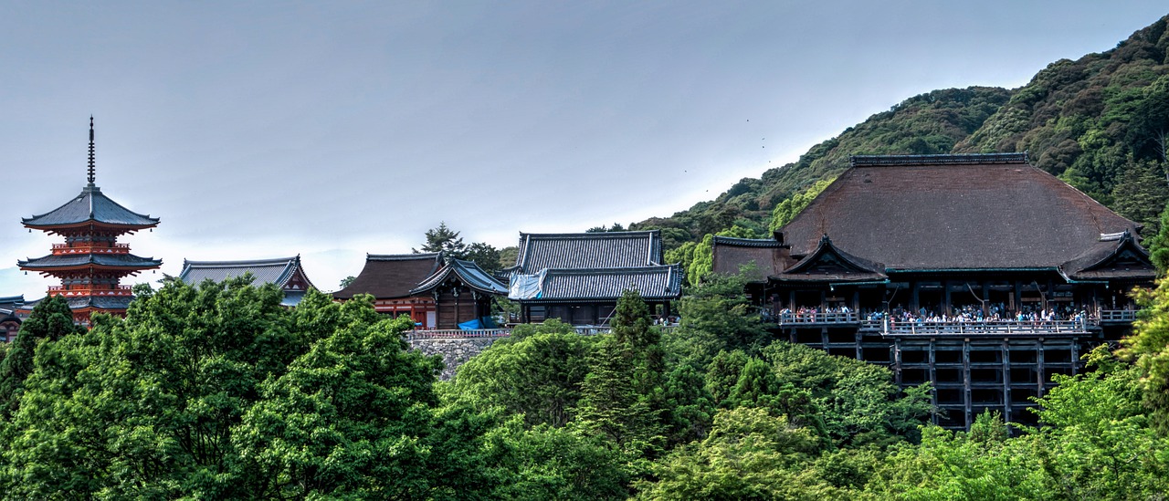 templo japonês desenho templo kiyomizu kyoto