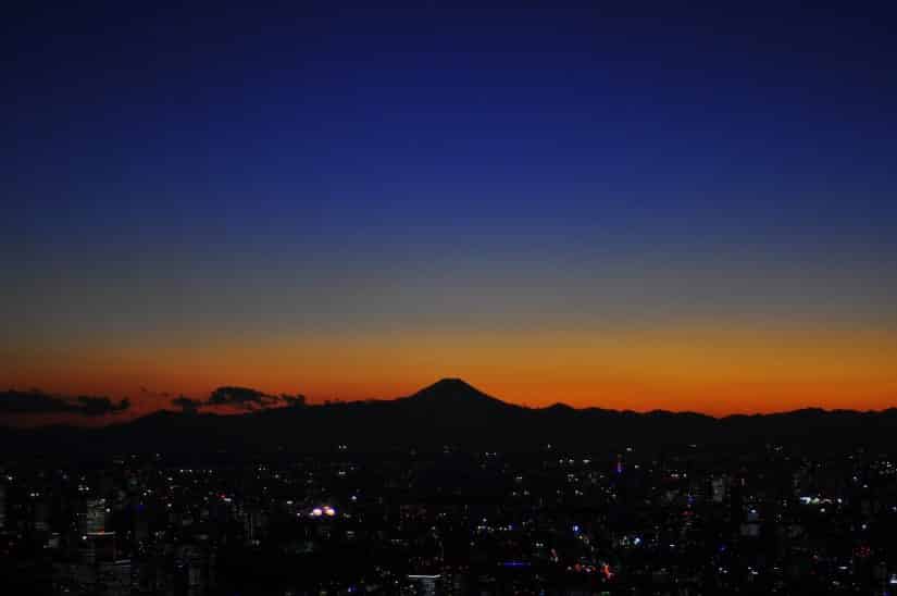 noite monte fuji