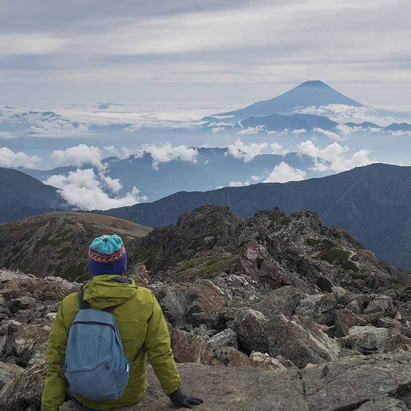 monte fuji visto de longe