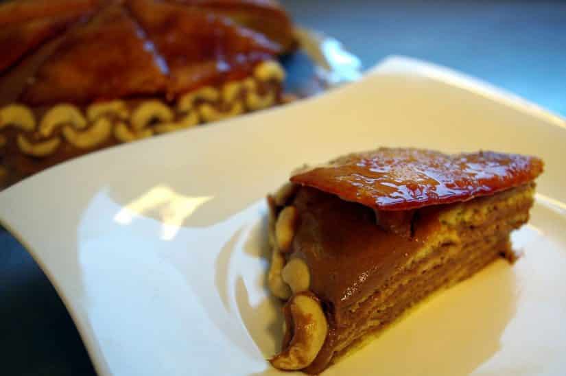 bolo de chocolate com caramelo