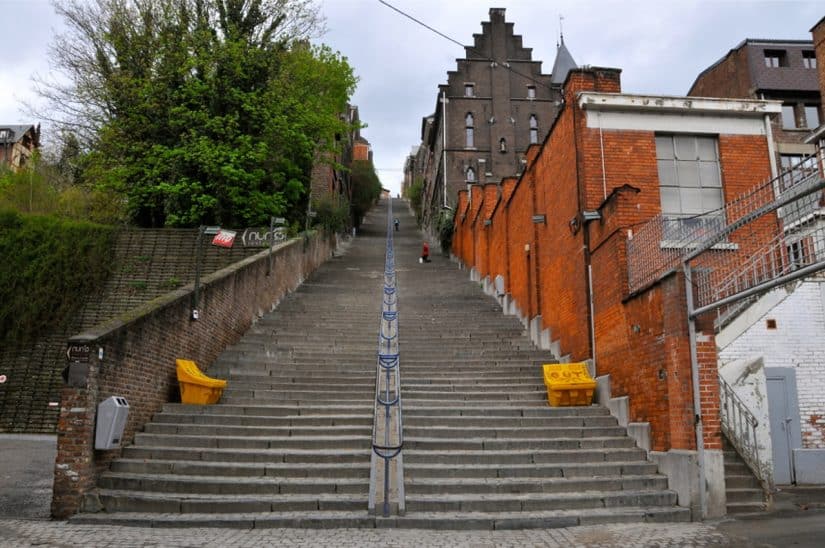 Liège Bélgica Montagne de Bueren
