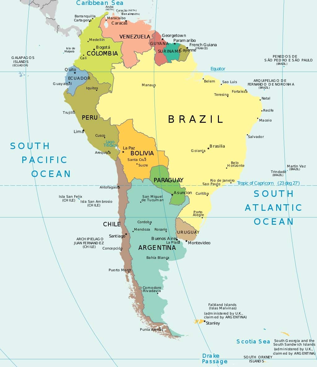 turismo na América do Sul
