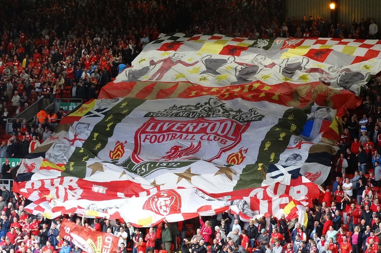 Torcidas na Inglaterra Liga dos Campeões da Europa