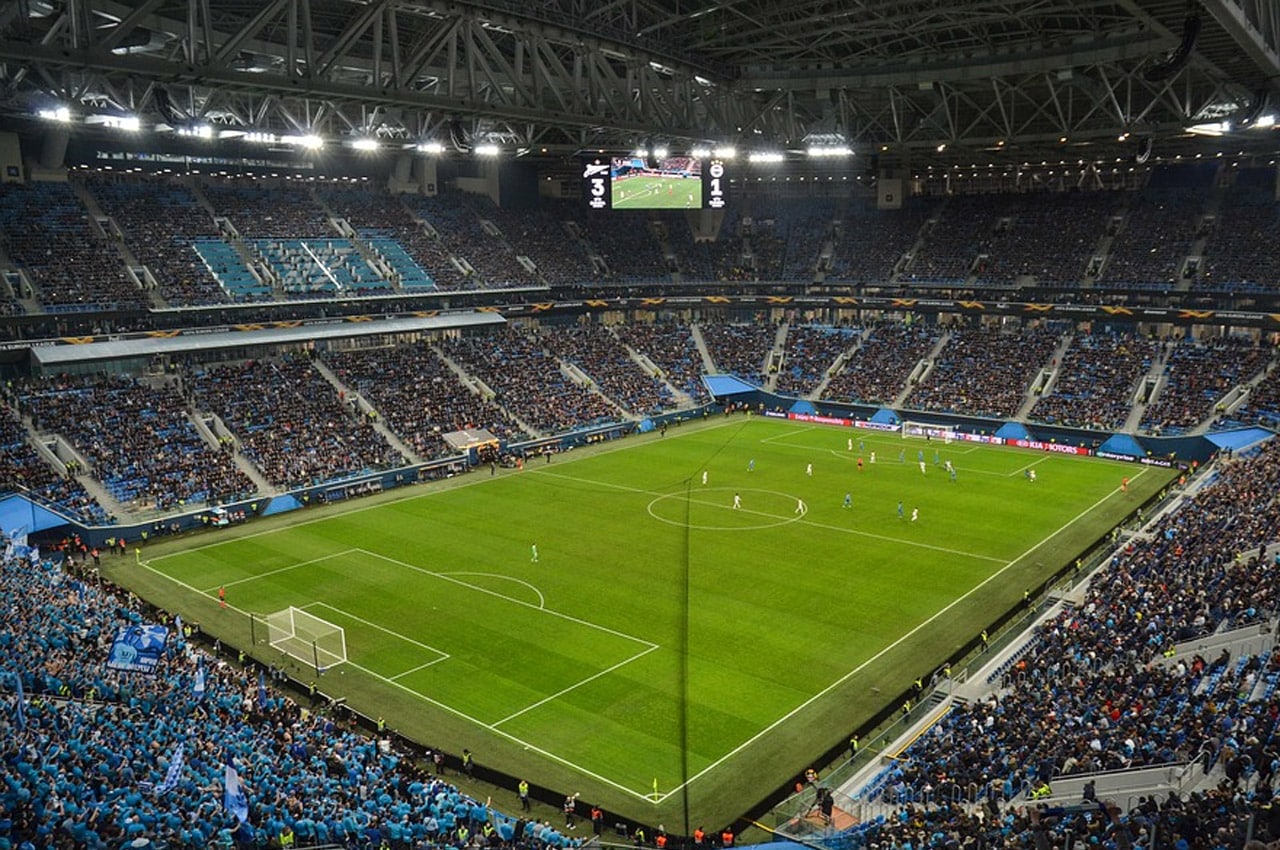 Pontos turísticos de São Petersburgo Liga dos Campeões na Rússia