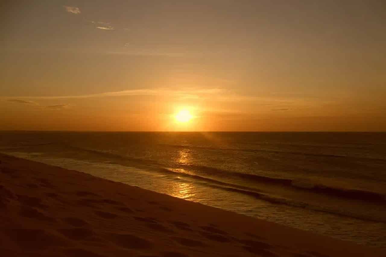 Fotos de pôr do sol em Jeri Fotos de pôr do sol em Jericoacoara