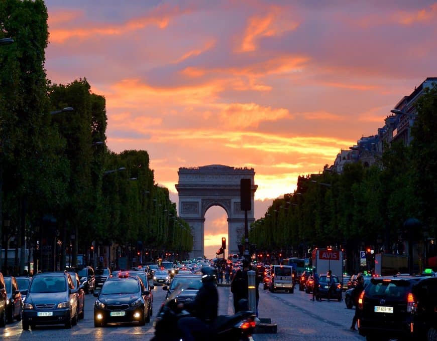 fotos de Paris ao entardecer fotos de Paris franca