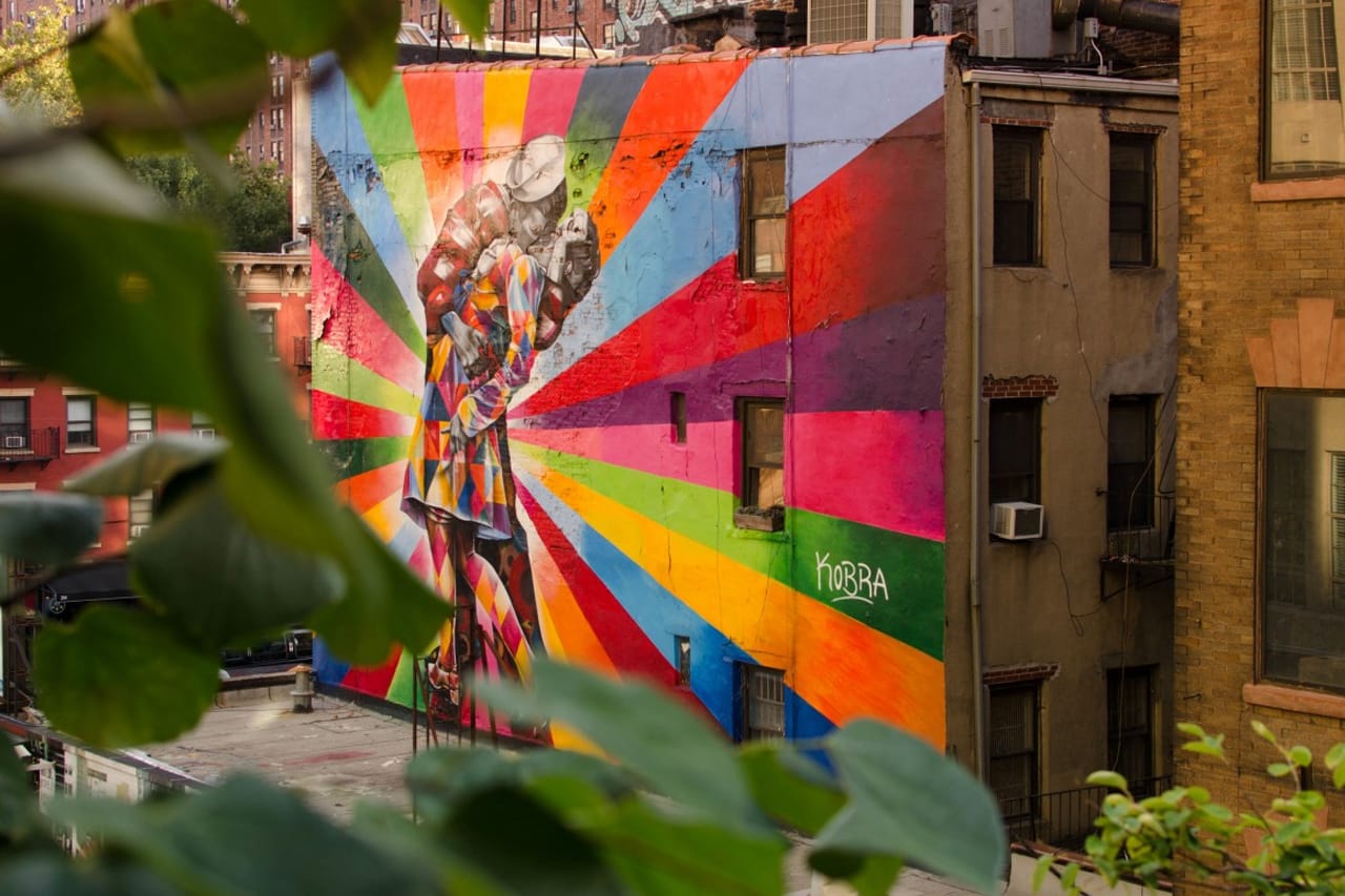 Mural do Kobra fotos de sp kobra