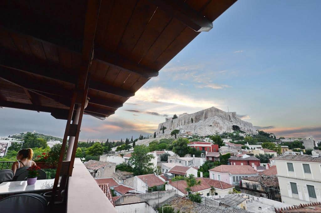 hospedagem com vista para acrópole